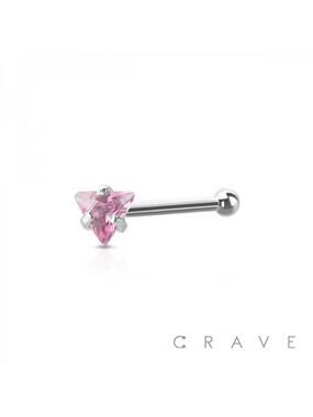 Triangle Nose Bone Stud Surgical Steel